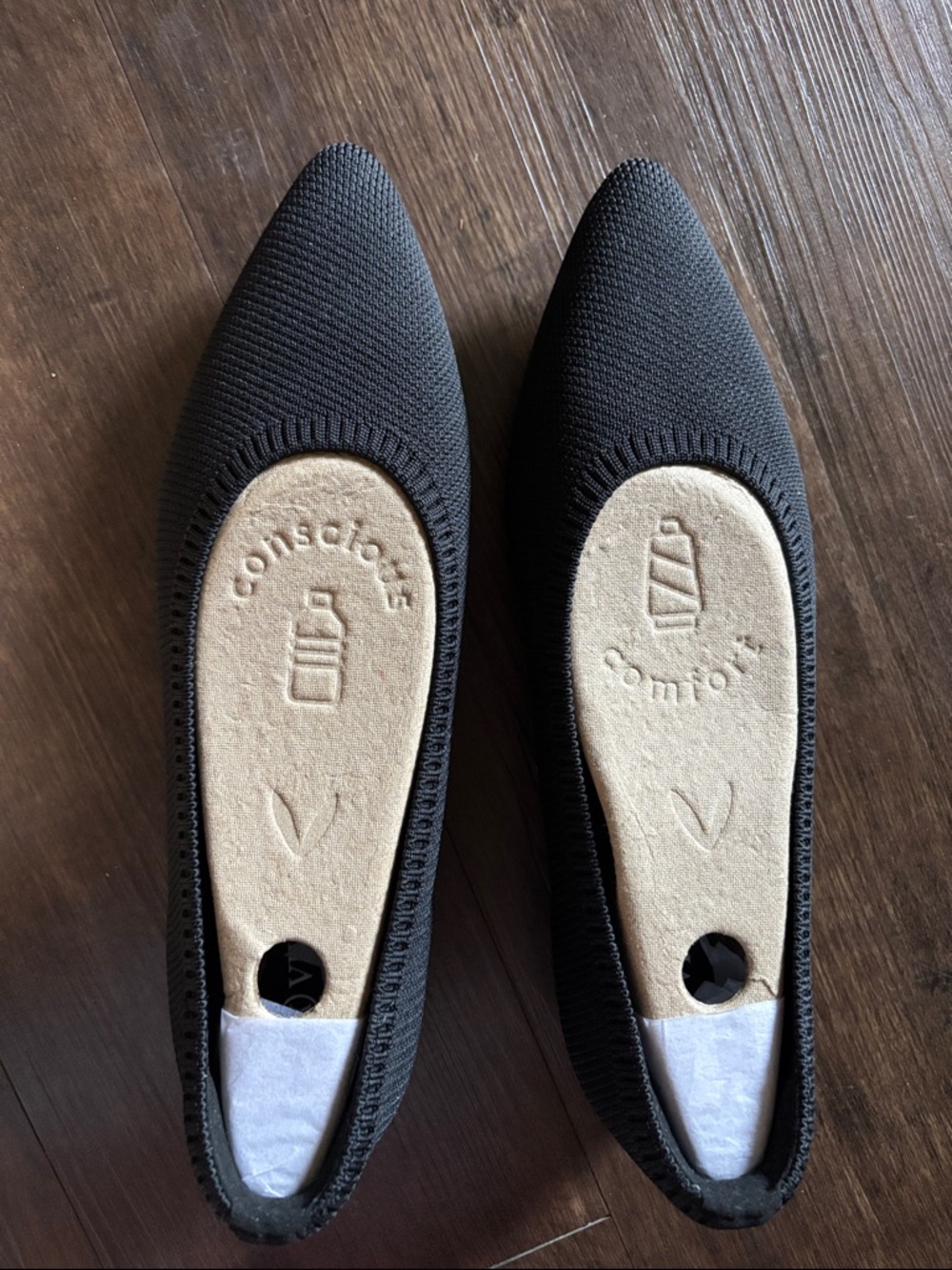 VIVAIA Aria Ultra-Light Black Women's Flats